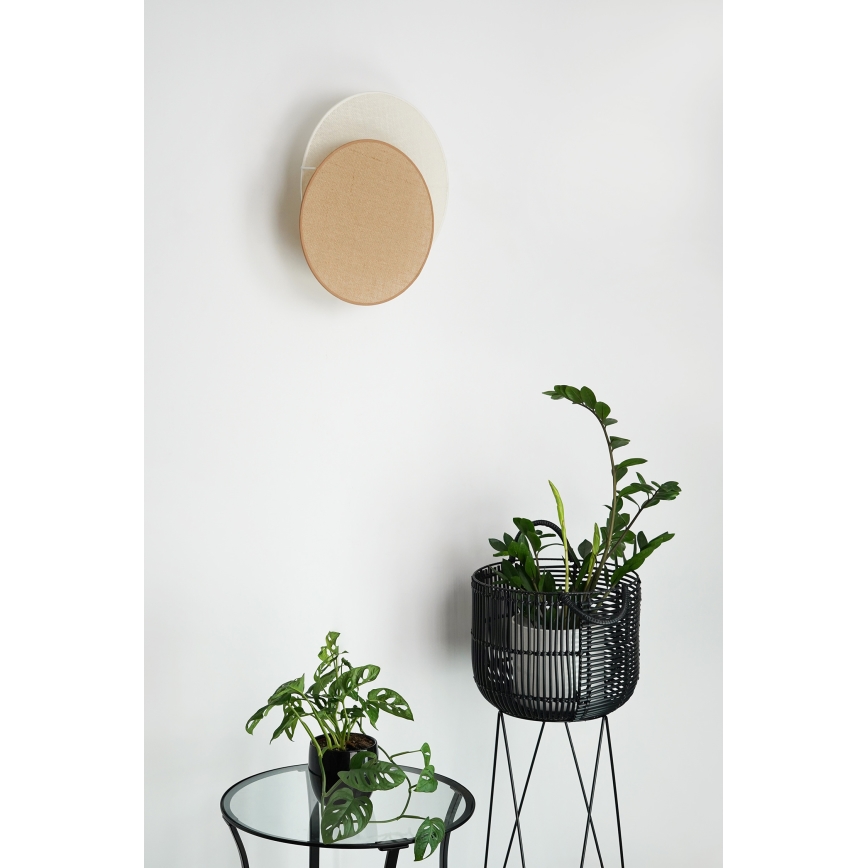 Brilagi - Aplique CIRCLES 1xE27/15W/230V 45x45 cm beige/color crema