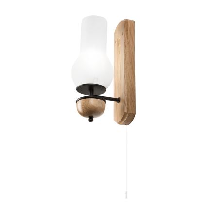 Brilagi - Aplique COTTAGE 1xE14/40W/230V roble/blanco