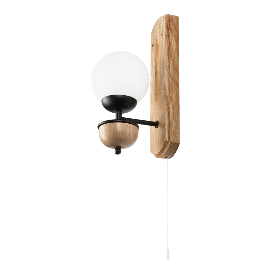 Brilagi - Aplique COTTAGE 1xG9/40W/230V roble/blanco