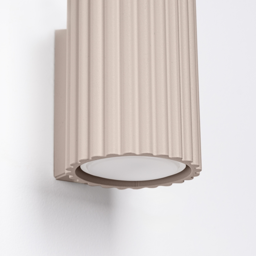 Brilagi - Aplique CRESTO 2xGU10/10W/230V 10 cm taupe
