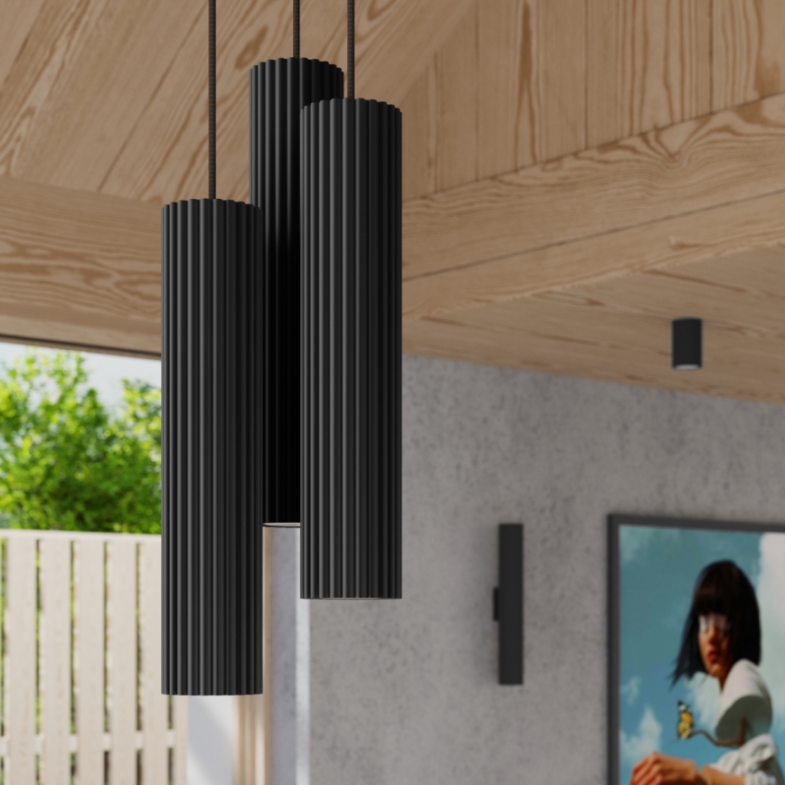 Brilagi - Aplique CRESTO 2xGU10/10W/230V 20 cm negro