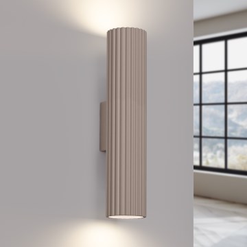 Brilagi - Aplique CRESTO 2xGU10/10W/230V 20 cm taupe