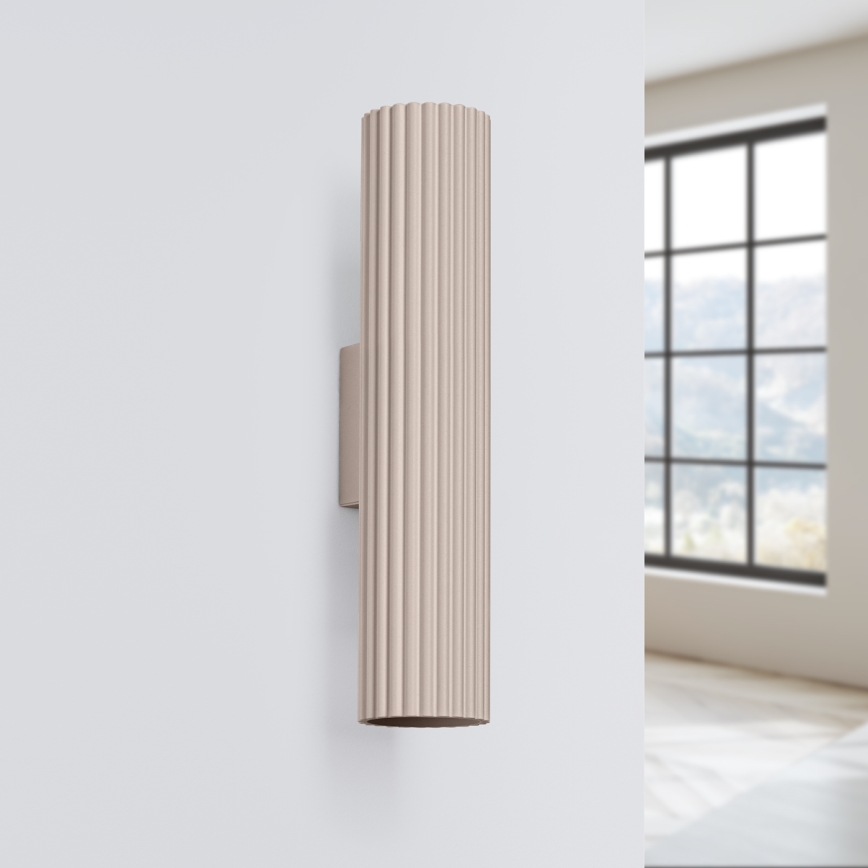 Brilagi - Aplique CRESTO 2xGU10/10W/230V 20 cm taupe