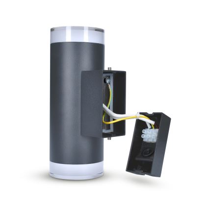 Brilagi - Aplique de exterior MATERA 2xGU10/30W/230V antracita IP54