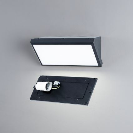 Brilagi - Aplique de exterior TRIANGLE 1xE27/60W/230V antracita IP65