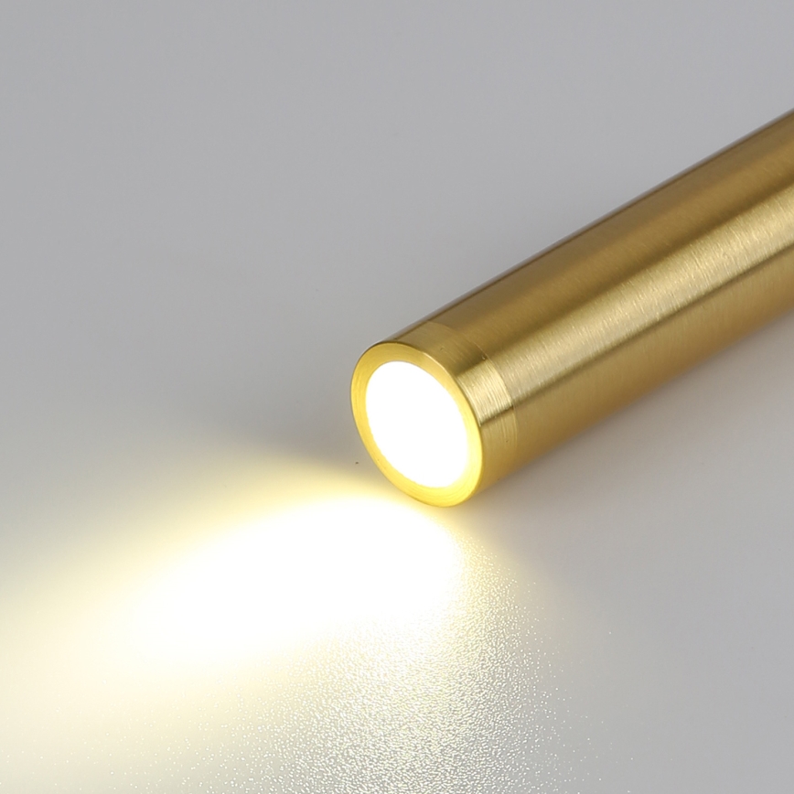 Brilagi - Aplique flexible LED con puerto USB MAYA LED/3W/230V negro/dorado