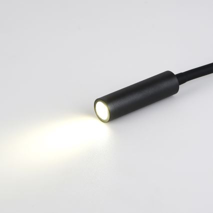 Brilagi - Aplique flexible LED con puerto USB MAYA LED/3W/230V negro