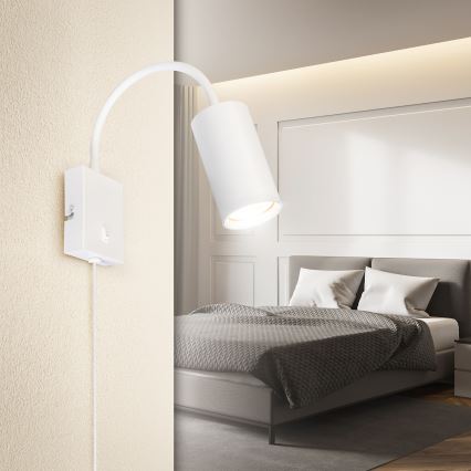 Brilagi - Aplique flexible SELE 1xGU10/30W/230V blanco