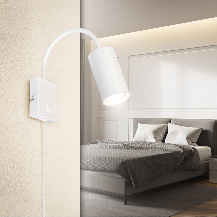 Brilagi - Aplique flexible SELE 1xGU10/30W/230V blanco