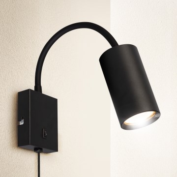 Brilagi - Aplique flexible SELE 1xGU10/30W/230V negro