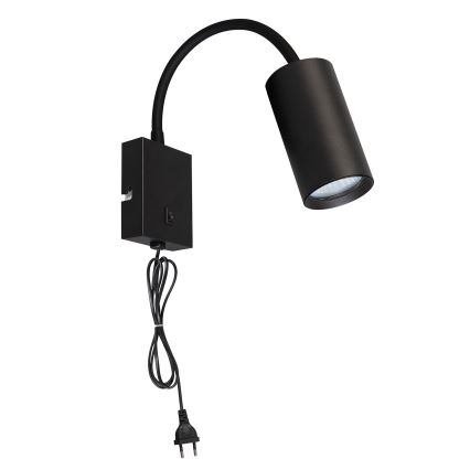 Brilagi - Aplique flexible SELE 1xGU10/30W/230V negro