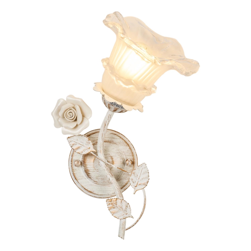 Brilagi - Aplique FLORA 1xE14/60W/230V color crema/pátina