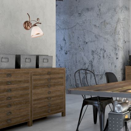 Brilagi - Aplique LED ANTICO 1xE27/60W/230V pátina de bronce