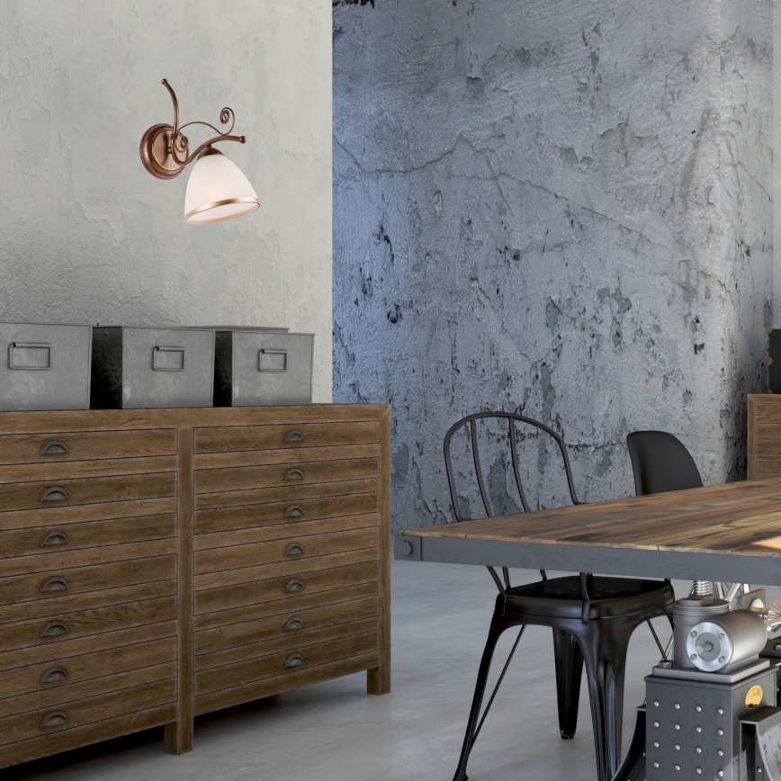 Brilagi - Aplique LED ANTICO 1xE27/60W/230V pátina de bronce