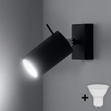 Brilagi - Aplique LED ASMUS 1xGU10/7W/230V negro