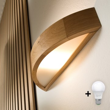 Brilagi - Aplique LED CARVALHO 1xE27/60W/230V roble