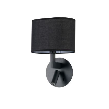 Brilagi - Aplique LED DAYA 1xE14/40W/230V + LED/3W negro