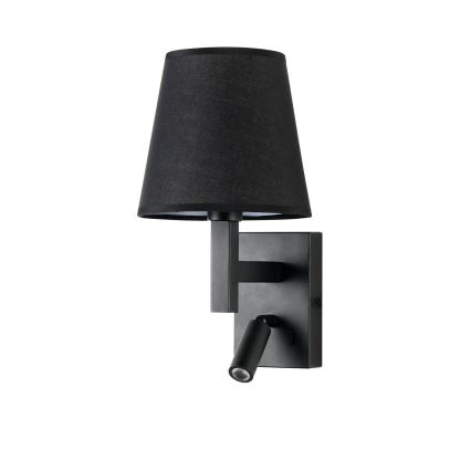 Brilagi - Aplique LED DEYA 1xE14/40W/230V + LED/3W negro