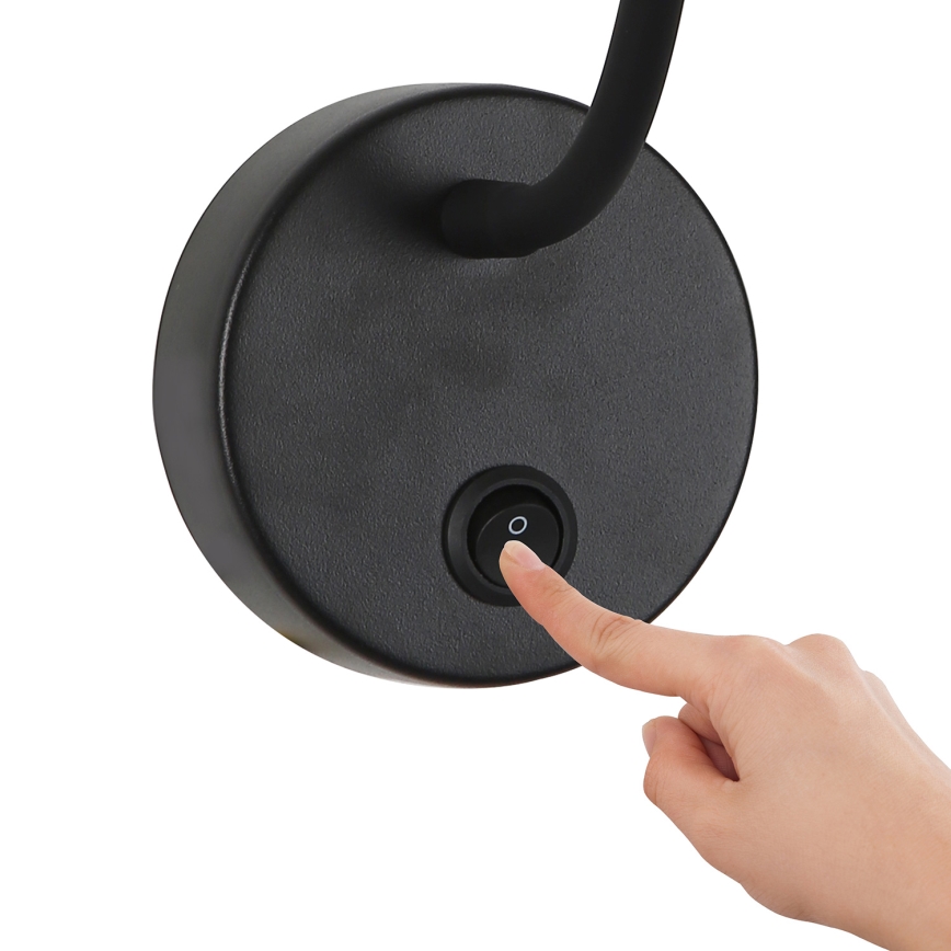 Brilagi - Aplique LED flexible regulable MAYA 1xG9/4W/230V negro/dorado 2700-6500K Wi-Fi Tuya