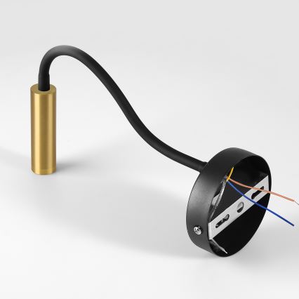 Brilagi - Aplique LED flexible regulable MAYA 1xG9/4W/230V negro/dorado 2700-6500K Wi-Fi Tuya