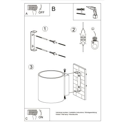 Brilagi -  Foco LED de pared FRIDA 1xG9/4W/230V blanco