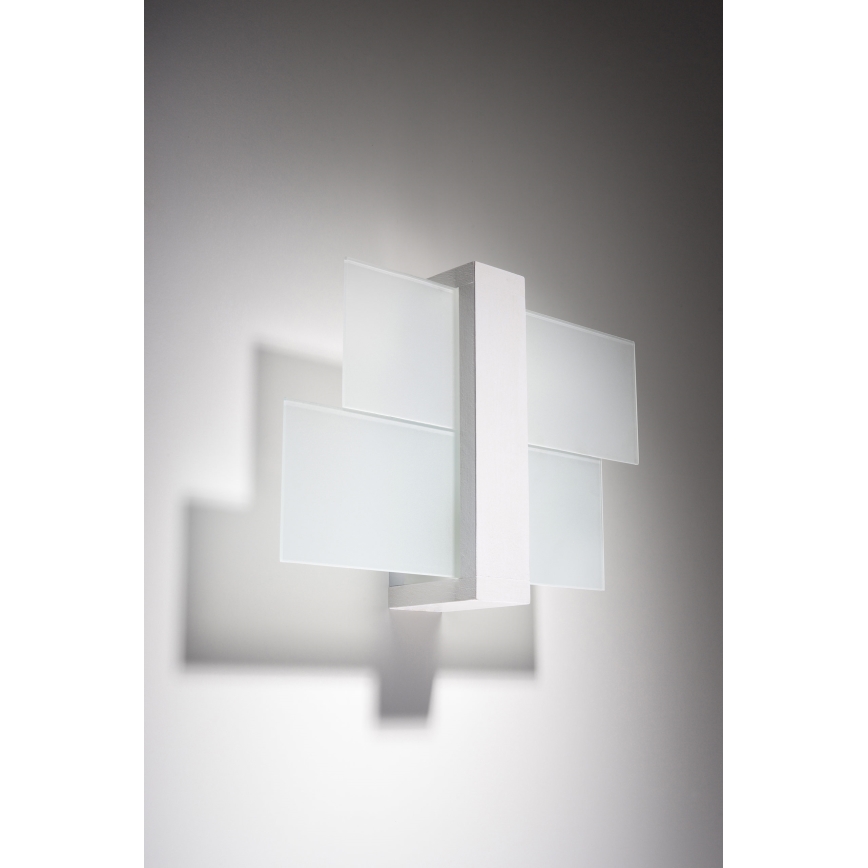 Brilagi -  Aplique LED HERA 1xE27/7,5W/230V blanco