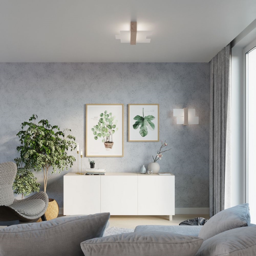 Brilagi -  Aplique LED HERA 1xE27/7,5W/230V madera