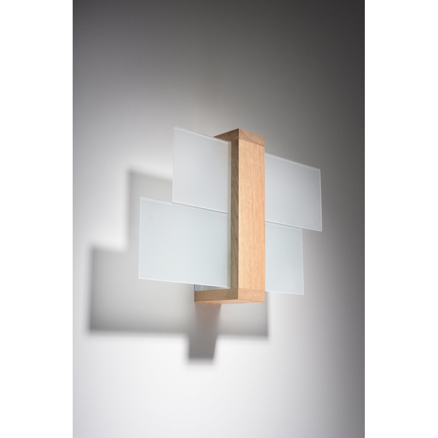 Brilagi -  Aplique LED HERA 1xE27/7,5W/230V madera