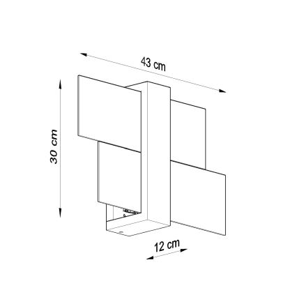 Brilagi -  Aplique LED HERA 1xE27/7,5W/230V madera