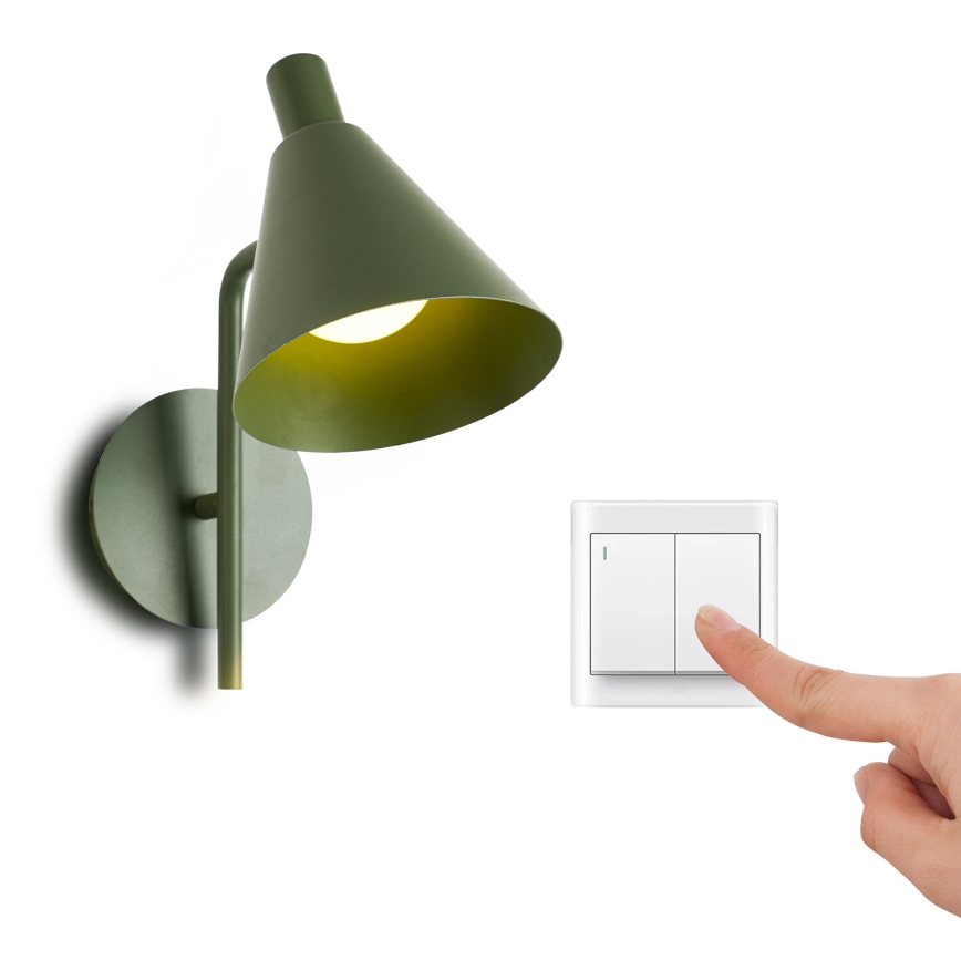 Brilagi - Aplique LED LUCERA LED/3W/230V verde