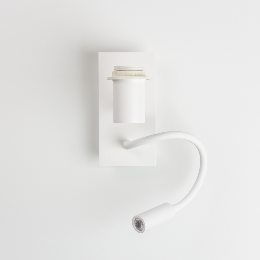 Brilagi - LED Aplique flexible NUBILA 1xE27/25W/230V + LED/3W blanco