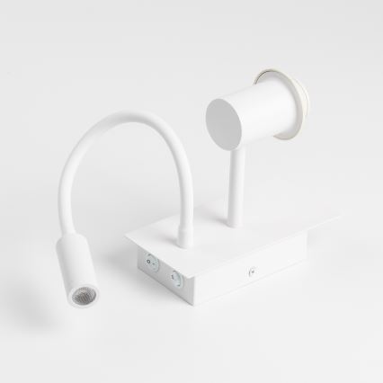 Brilagi - LED Aplique flexible NUBILA 1xE27/25W/230V + LED/3W blanco
