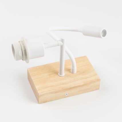 Brilagi - LED Aplique flexible NUBILA WOOD 1xE27/25W/230V + LED/3W roble/negro