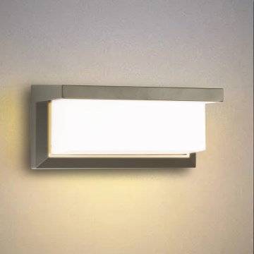 Brilagi - Aplique LED para exterior BRICKY LED/12W/230V gris IP54
