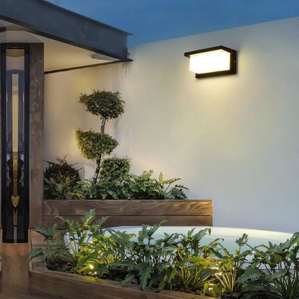 Brilagi - Aplique LED para exterior BRICKY LED/12W/230V negro IP54