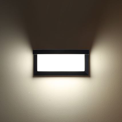 Brilagi - Aplique LED para exterior BRICKY LED/12W/230V negro IP54