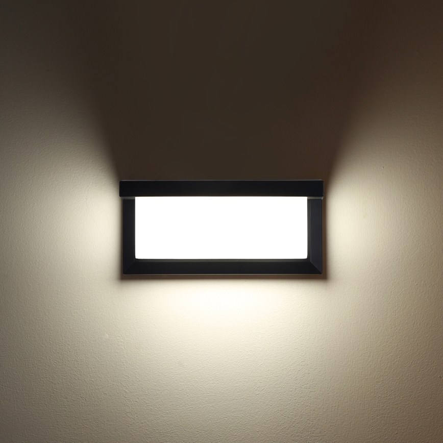 Brilagi - Aplique LED para exterior BRICKY LED/12W/230V negro IP54