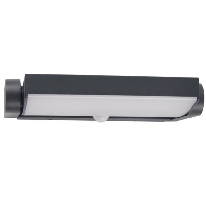 Brilagi - Aplique LED para exterior con sensor ANKLE LED/18W/230V 3000K IP65 antracita