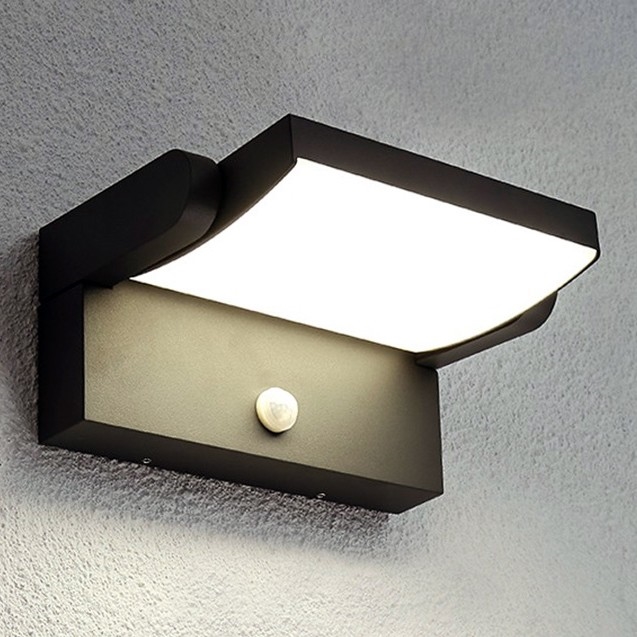 Brilagi - Aplique LED para exterior con sensor ANKLE LED/18W/230V 4000K IP65 antracita