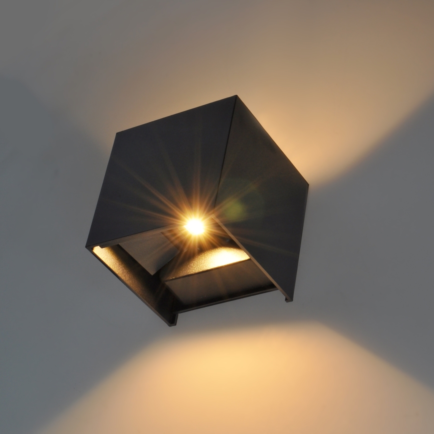 Brilagi - Aplique LED para exterior CUBE LED/6W/230V IP54