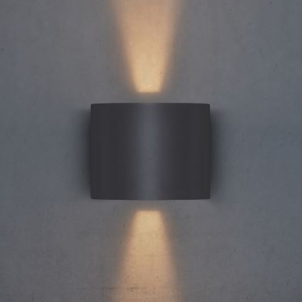 Brilagi - Aplique LED para exterior RONDO LED/6W/230V antracita IP54