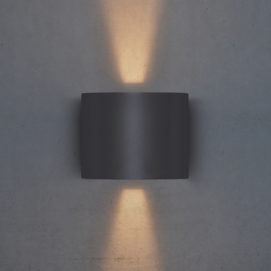 Brilagi - Aplique LED para exterior RONDO LED/6W/230V antracita IP54