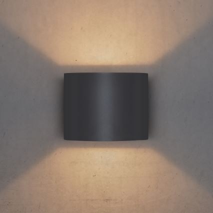 Brilagi - Aplique LED para exterior RONDO LED/6W/230V antracita IP54