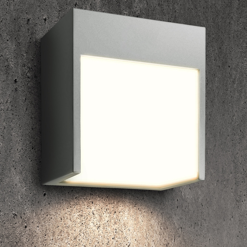 Brilagi - Aplique LED para exterior TERNI LED/12W/230V gris IP44