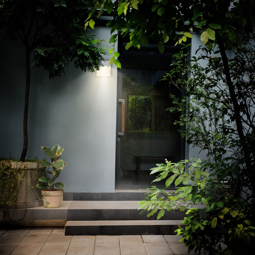 Brilagi - Aplique LED para exterior TERNI LED/12W/230V gris IP44