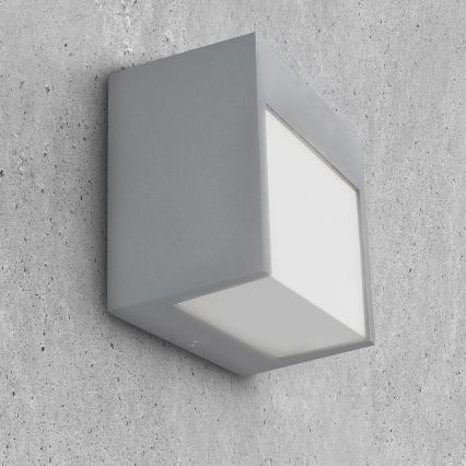 Brilagi - Aplique LED para exterior TERNI LED/12W/230V gris IP44