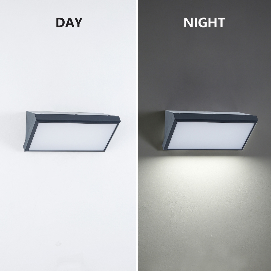 Brilagi - Aplique LED para exterior TRIANGLE LED/20W/230V antracita IP65