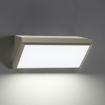 Brilagi - Aplique LED para exterior TRIANGLE LED/20W/230V gris IP65