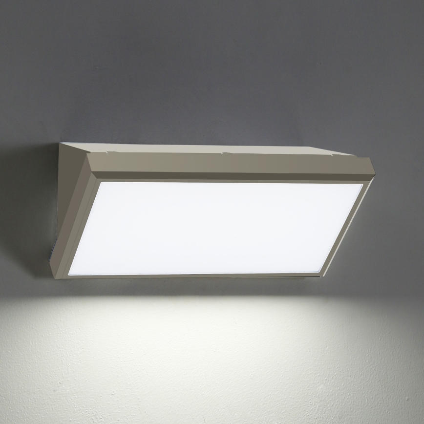 Brilagi - Aplique LED para exterior TRIANGLE LED/20W/230V gris IP65