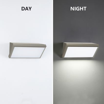 Brilagi - Aplique LED para exterior TRIANGLE LED/20W/230V gris IP65